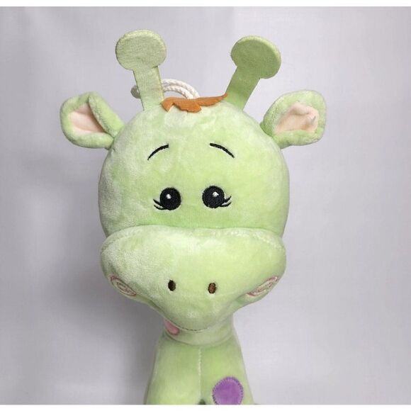 PLUSH TOY 15" Cartoon Smiling Candy Candy Green Color Spots Giraffe - Picture 2 of 12